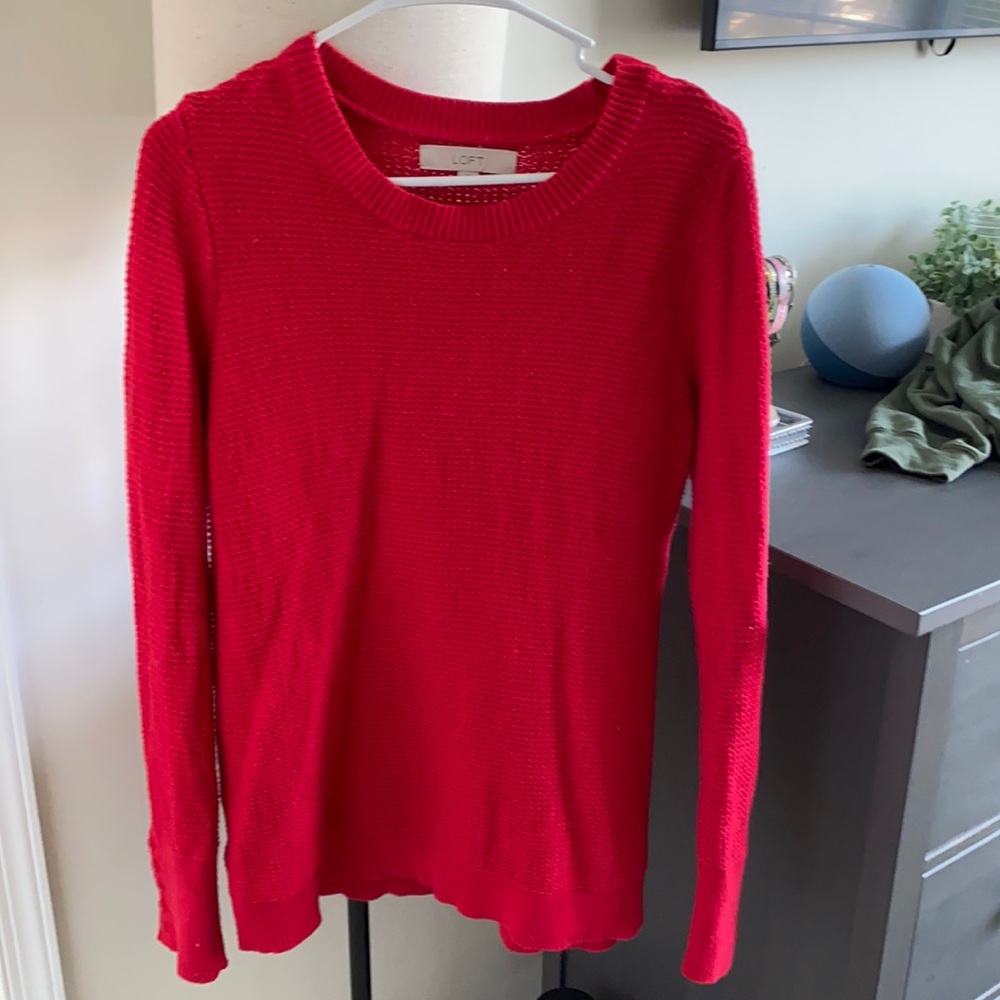 Ann Taylor loft red sweater